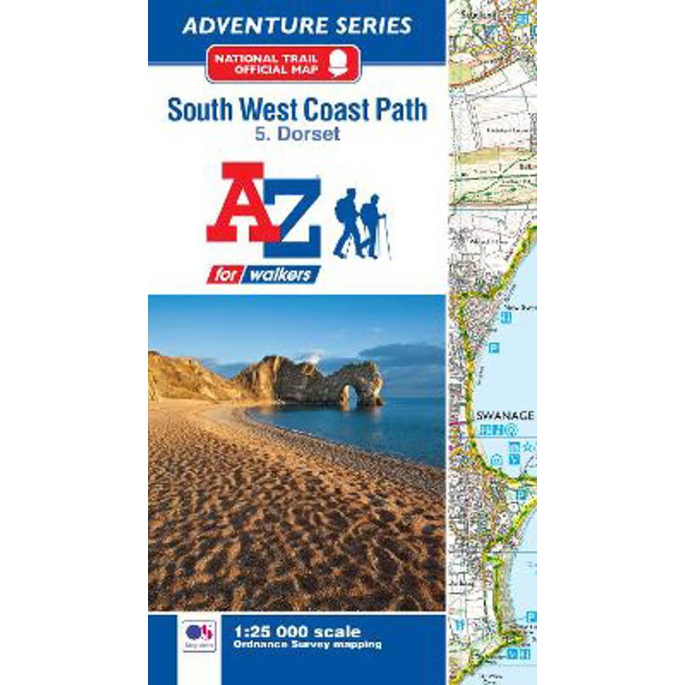 SW Coast Path Dorset Adventure Atlas (Paperback)